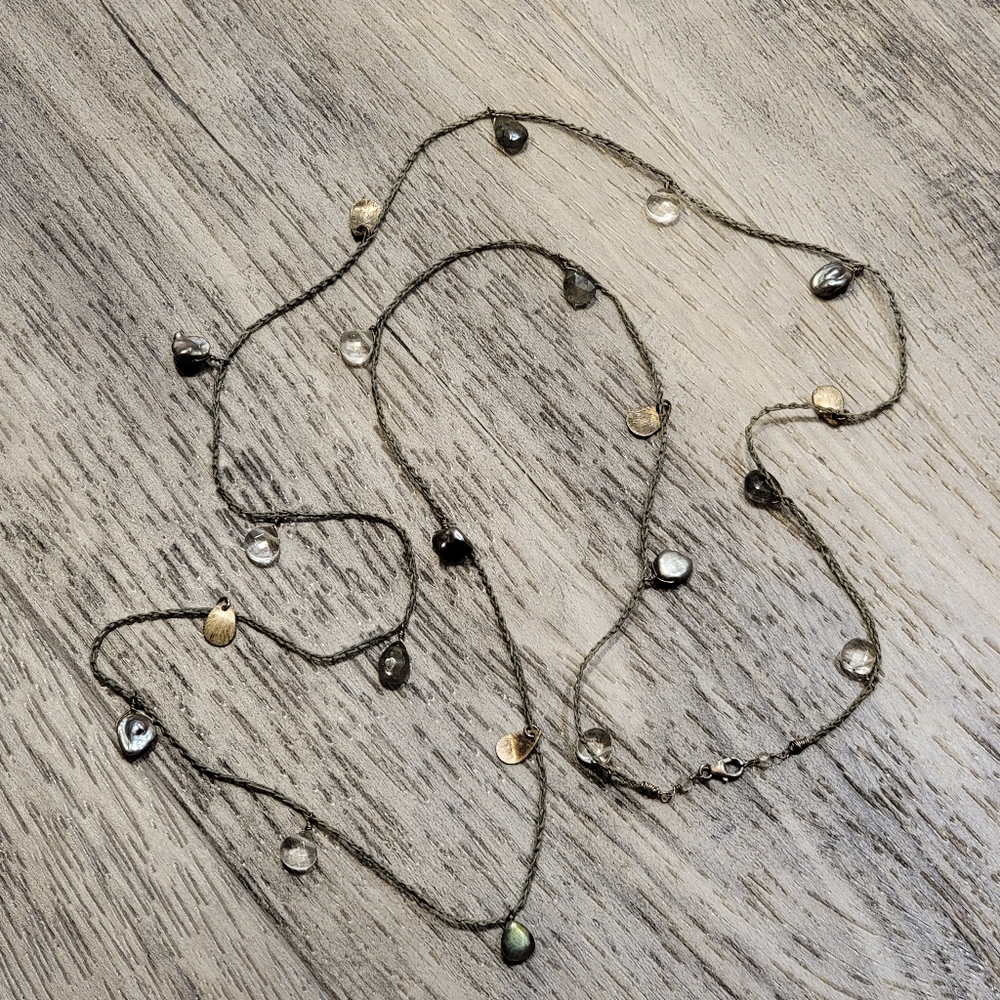 Stormy Night Long Necklace/Bracelet